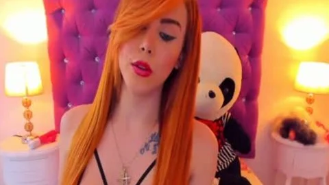 Rauchende wilde Ingwer-TGirl
