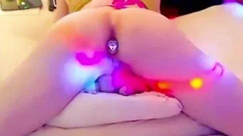 slim American blonde Trans hooker Shows Her petite wazoo On cam