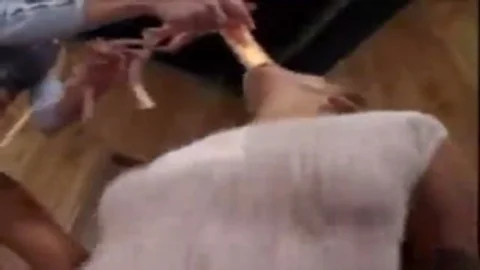 delicious TS banging In trio plow