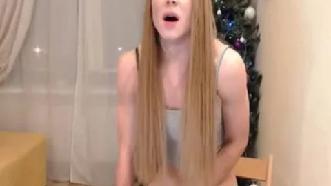Julai giant dick blond cumshot