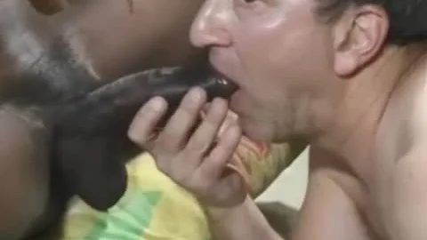 Papa Mann liebt Ebenholzpenis