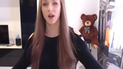 Schlanke Dame mit großem Penis, Freude