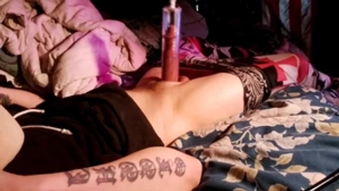 BWC Penis pumpen, tägliche riesige Penisroutine von Tiffany Ciskiss