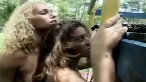Geiler Protein-Shake und Jo-Sack draußen knallen