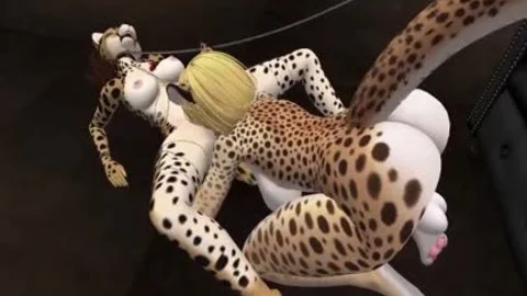 Day und Clawdia haben lustig Spaß mit Fellkätzchen