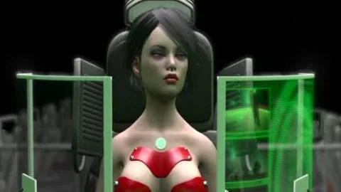 Erdorbit – Eine sexuelle Reise, Sex in der Raumstation! 3D-Dickgirl spielt mit einem ungezogenen