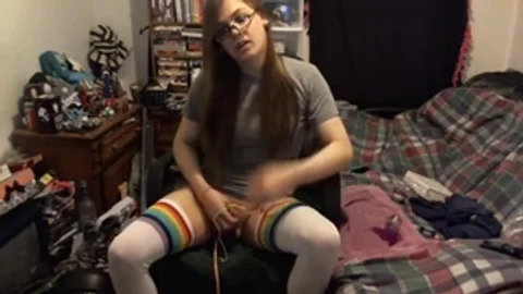 Wilde T-Girl macht einen leckeren Webcamfilm