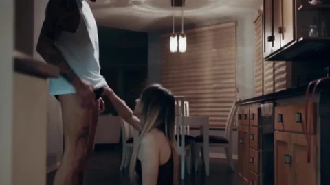 TS Kate likes Getting hammer In The Kitchen