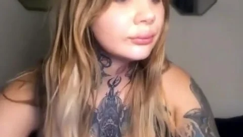humongous love muffins tgirl With Full Tattoos Wanks Hard On webcam